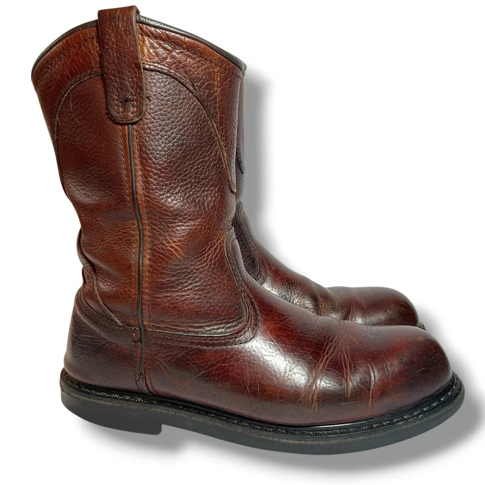 Red Wing Men's Leather  Boots  Style No. 5763 EH Sz. 11.5 M Worn In -Solid Boots